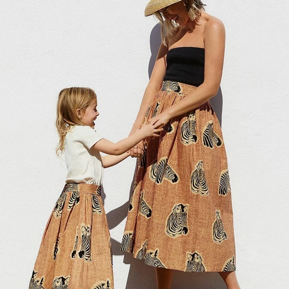 NWT Sika x Anthropologie Zebra Print Midi Skirt Sz 12 - Picture 5 of 5